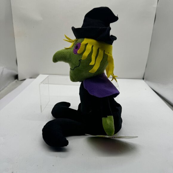 Sugar Loaf Toys Green Witch Plush Stuffed Doll 10" Cute Halloween 2015 - Picture 5 of 9